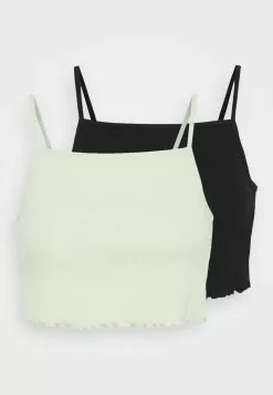 Even&Odd Damen 2 PACK - Top - Black/green -Even&Odd Verkäufe 2023 d78b446f31914bd3be0be457b3b2e19b