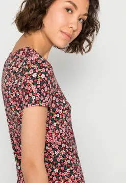 Even&Odd Damen Freizeitkleid - Black / Multi-coloured -Even&Odd Verkäufe 2023 dbba7582db2c40e18472ba0eef260524