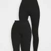 Even&Odd Damen LEGGING AND CYCLE SHORT SET - Shorts - Black