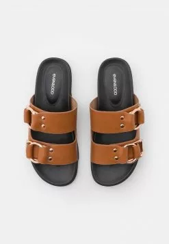 Even&Odd Damen Pantolette Flach - Cognac -Even&Odd Verkäufe 2023 dd8ca15c15284e92b092878c1b22063b