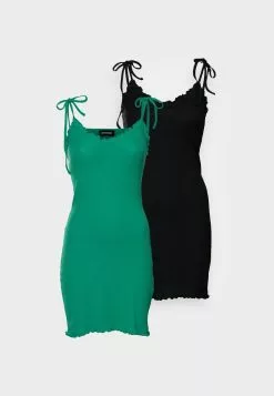Even&Odd Damen 2 PACK - Freizeitkleid - Black/green -Even&Odd Verkäufe 2023 de3d6d1f512c4a79b34a571536793bf5