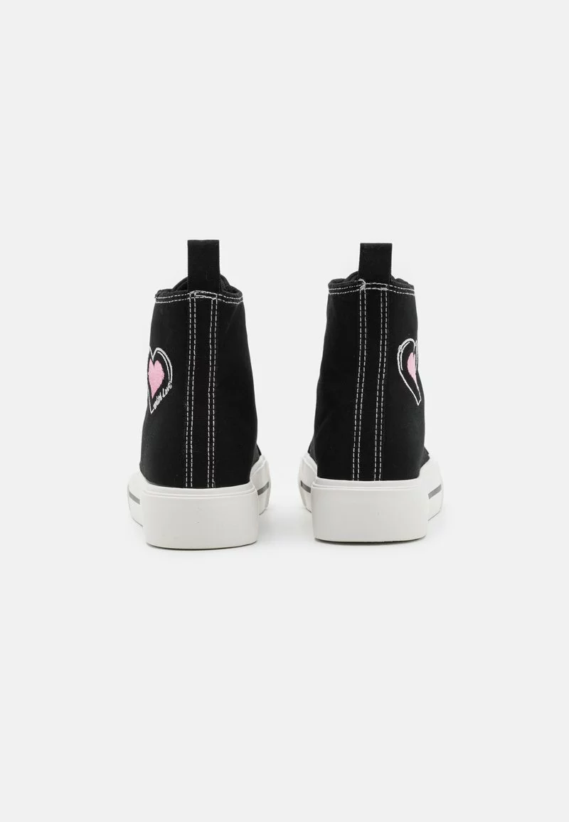 Even&Odd Damen LOVE - Sneaker High - Black/pink 6 Even&Odd Damen LOVE - Sneaker High - Black/pink – Bild 4