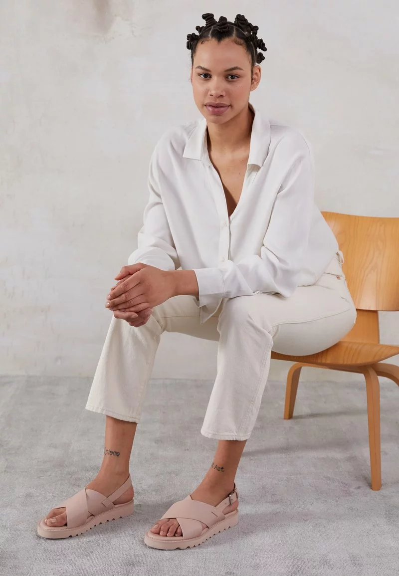 Even&Odd Damen Plateausandalette - Beige 3 Even&Odd Damen Plateausandalette - Beige