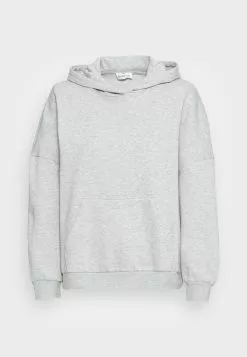 Even&Odd Damen HOODIE LONG WITHOUT DRAWCORD AND POCKET - Kapuzenpullover - Mottled Light Grey -Even&Odd Verkäufe 2023 e302311344844614b5ecf2c93c62b719