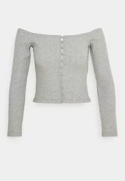 Even&Odd Damen Bluse - Mottled Grey -Even&Odd Verkäufe 2023 e3045f6b7da441269b08432242d41b4a