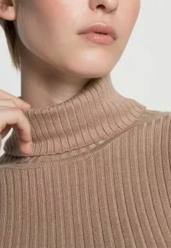 Even&Odd Damen BASIC TURTLE NECK - Strickpullover - Camel -Even&Odd Verkäufe 2023 e45fbd4071024f06bdab14e64906b2eb