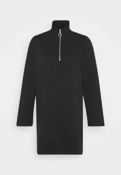 Even&Odd SWEAT HIGH NECK MINI DRESS WITH HALF ZIP THROUGH - Freizeitkleid - Black | Damen -Even&Odd Verkäufe 2023 e5a628b3b5ba4ee1adb81a786c8328c5
