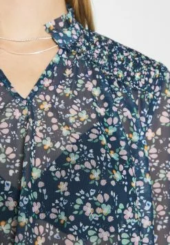 Even&Odd Damen PRINTED BLOUSE - Bluse - Blue -Even&Odd Verkäufe 2023 e65971aea42e44c09cbf464bd13a690d