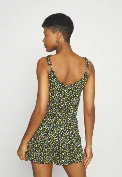 Even&Odd Jumpsuit - Black/yellow | Damen -Even&Odd Verkäufe 2023 e6d7fb32ee144c3dbafb411582316ac9