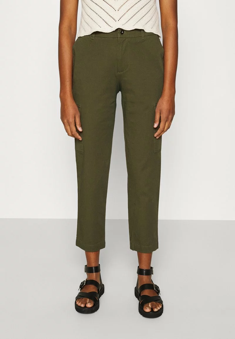 Even&Odd Damen Cargo Chino Pants - Stoffhose - Khaki 3 Even&Odd Damen Cargo Chino Pants - Stoffhose - Khaki