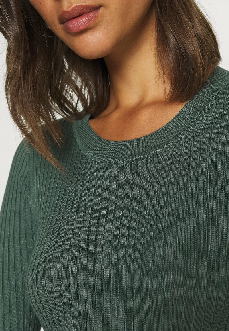 Even&Odd Damen Knit Mini Wide Rib Basic Dress - Etuikleid - Green 8 Even&Odd Damen Knit Mini Wide Rib Basic Dress - Etuikleid - Green – Bild 6
