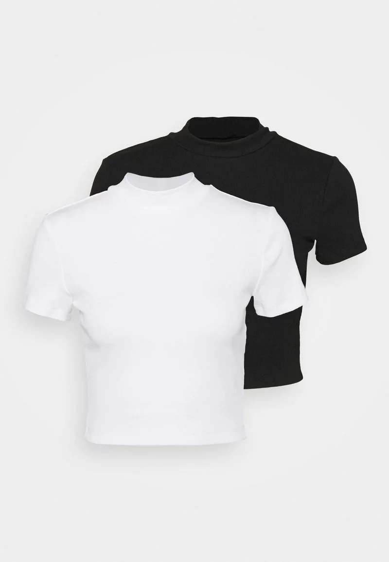 Even&Odd Damen 2 PACK - T-Shirt Basic - Black/white 8 Even&Odd Damen 2 PACK - T-Shirt Basic - Black/white – Bild 6