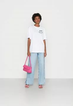 Even&Odd Damen LIZ KEEP SMILING DIASY BACK PRINT TEE - T-Shirt Print - White -Even&Odd Verkäufe 2023 ec62a4586ba948468303665427844688