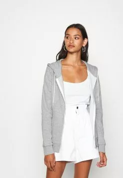Even&Odd Damen ZIP JACKET - Sweatjacke - Mottled Light Grey