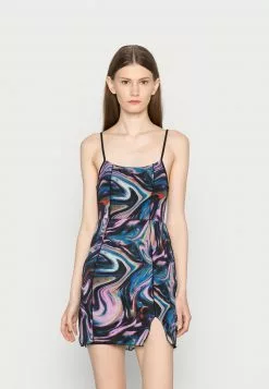 Even&Odd Damen Freizeitkleid - Black/red/green