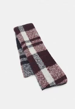 Even&Odd Damen Schal - Bordeaux/dark Blue/offwhite