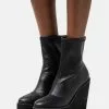 Even&Odd Damen Plateaustiefelette - Black