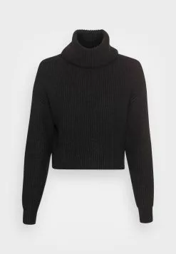 Even&Odd Damen CROPPED LOOSE TURTLENECK - Strickpullover - Black -Even&Odd Verkäufe 2023 efd3125bdca748d7b1645efbd0d5e337