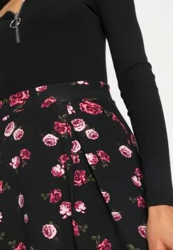 Even&Odd Damen A-Linien-Rock - Black/multi Coloured -Even&Odd Verkäufe 2023 f191aaee15064ef3af746ece4ad18a0d