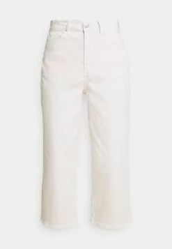 Even&Odd Wide Leg Cropped Jeans - Jeans Straight Leg - White | Damen -Even&Odd Verkäufe 2023 f24021daa4ae4a1697dab7459b5ff566