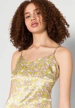 Even&Odd Damen Cocktailkleid/festliches Kleid - Yellow/multi-coloured -Even&Odd Verkäufe 2023 f50163b3079f4daab45477753df80cde