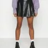 Even&Odd Damen Mini PU Leather A-line Skirt - A-Linien-Rock - Black -Even&Odd Verkäufe 2023 f588c62c03a54490b31164098bb20d1d