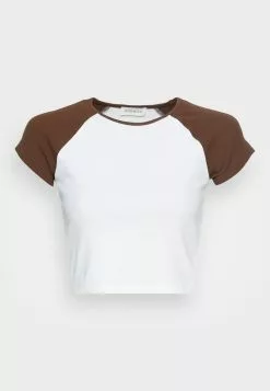 Even&Odd T-Shirt Basic - White Brown | Damen -Even&Odd Verkäufe 2023 f6aad9a2e5a04ce39d2d848da7bbd7db