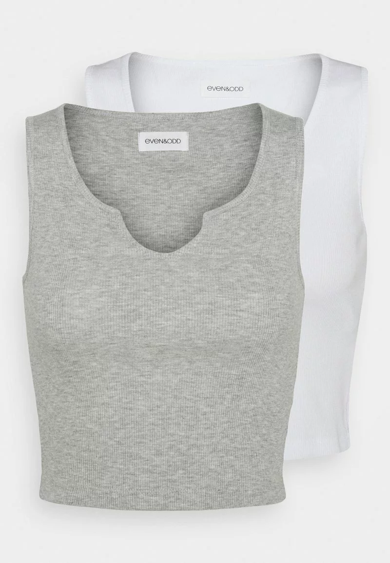 Even&Odd Damen 2 PACK - Top - Light Grey/white 9 Even&Odd Damen 2 PACK - Top - Light Grey/white – Bild 7