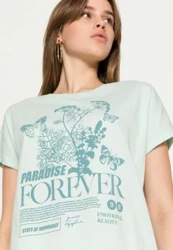 Even&Odd T-Shirt Print - Light Green | Damen -Even&Odd Verkäufe 2023 f7ac9355c8c3442092830ca42d142b83