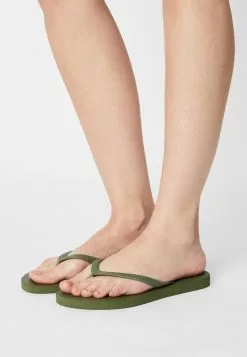 Even&Odd Damen 2 PACK - Bade-Zehentrenner - Khaki/pink