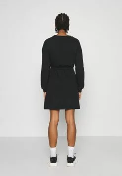 Even&Odd Damen Sweat Mini Drawstring Waist Dress - Freizeitkleid - Black -Even&Odd Verkäufe 2023 fa70352c9b8a4999ad7bd3d8fcfd4b5d