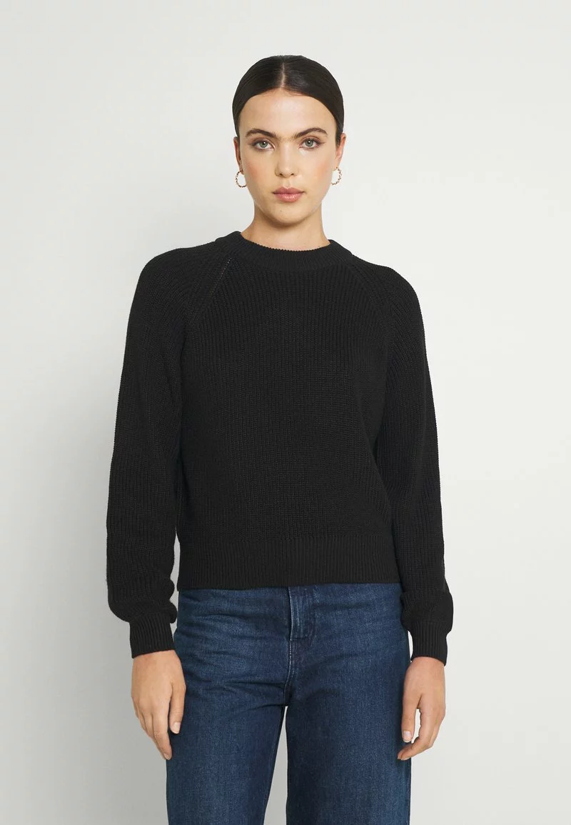 Even&Odd Damen VOLUME SLEEVE JUMPER - Strickpullover - Black 3 Even&Odd Damen VOLUME SLEEVE JUMPER - Strickpullover - Black