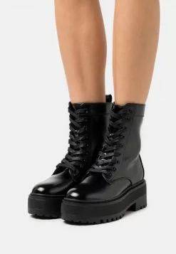 Even&Odd Damen Schnürstiefelette - Black