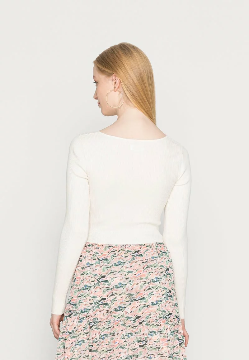 Even&Odd Damen WRAP FRONT JUMPER - Strickpullover - White 5 Even&Odd Damen WRAP FRONT JUMPER - Strickpullover - White – Bild 3